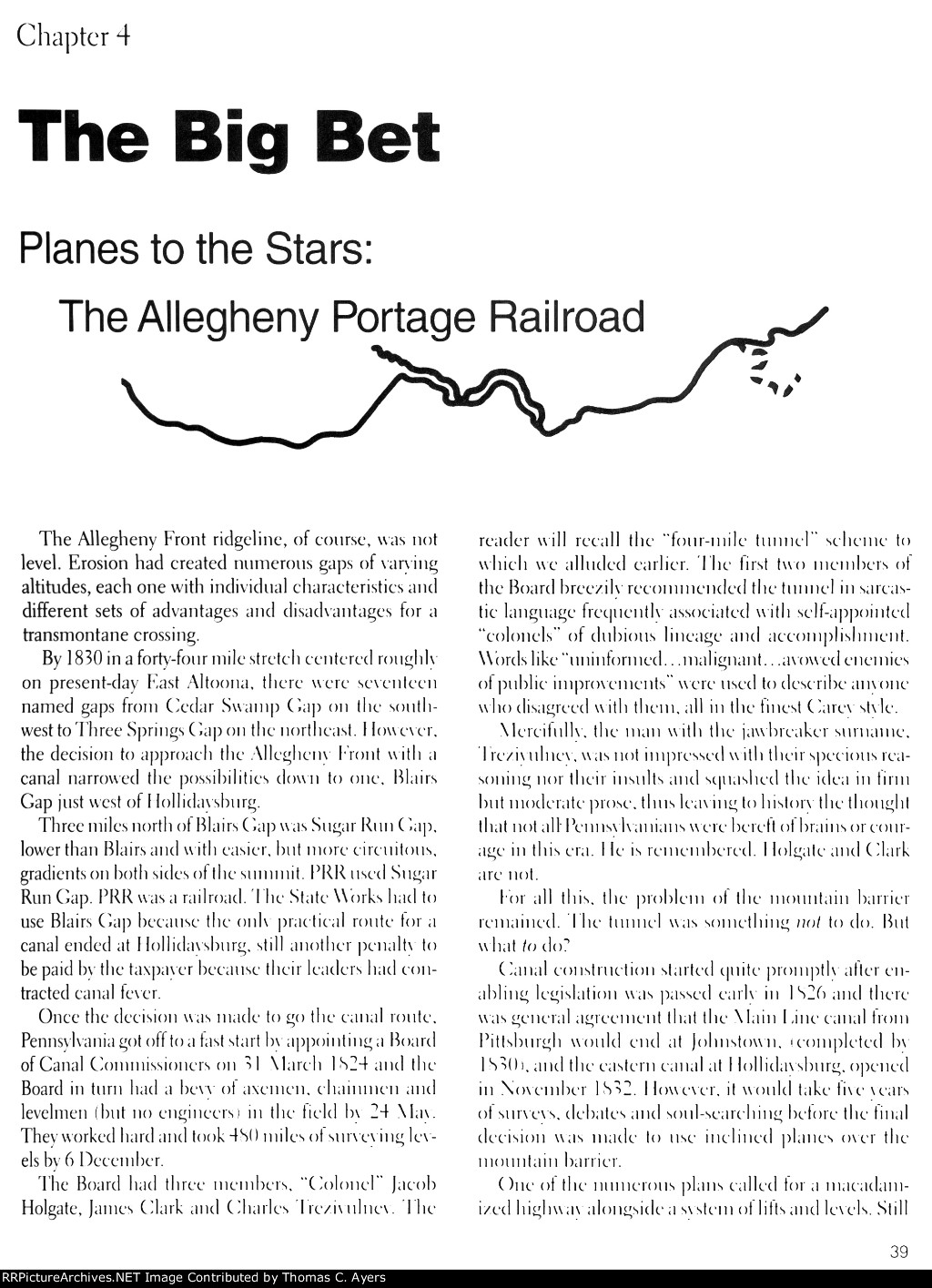 "Allegheny Portage Railroad," Page 39, 1997